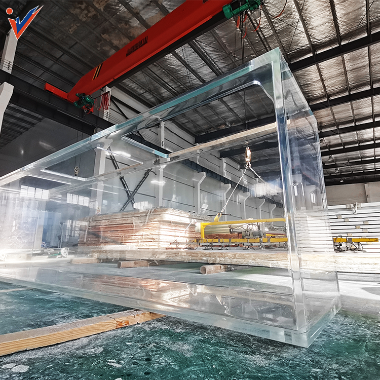 Ein Unternehmen fertigt rechteckige Aquarien und bräucheförmige Fischtank -Theyu -Acrylblech -Produkte Fabrik
