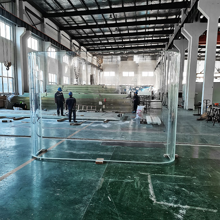 Akriel-swembadbesigtigingsborde van verskillende vorms en kurwes- Leyu Acrylic Sheet Products Factory