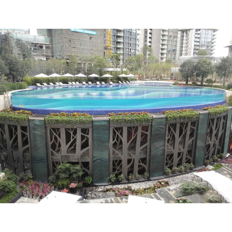 Produsen dan pemasang dinding kolam akrilik bening Beli Dinding kolam Infinity - Leyu