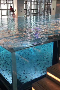 Zitholele ubuhle kanye nokusebenza kwe-Acrylic Swimming Pool Indoor Designs