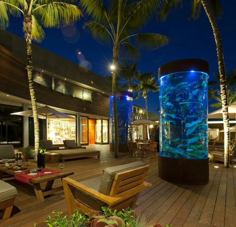 1.000 γαλόνι τέρας seaclear acrylic aquarium που τελικά δημιουργήθηκε από το επαγγελματικό εργοστάσιο - Leyu 