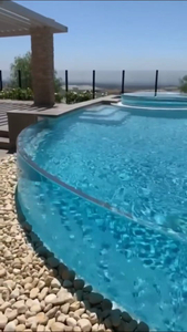 Penne per osservazione di piscine acriliche di diverse forme e curve - Fabbrica di prodotti in lastre acriliche LEYU