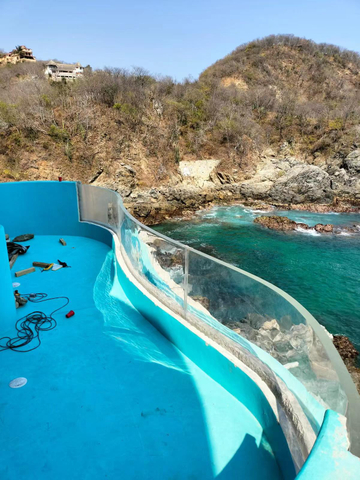 Ang makinis na acrylic swimming pool edge ay nagbibigay ng isang perpektong view-leyu acrylic pabrika