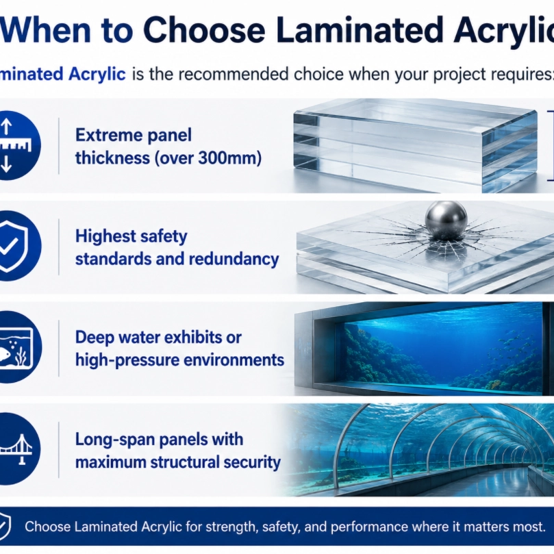 Laminated Acrylic vs Monolithic Acrylic